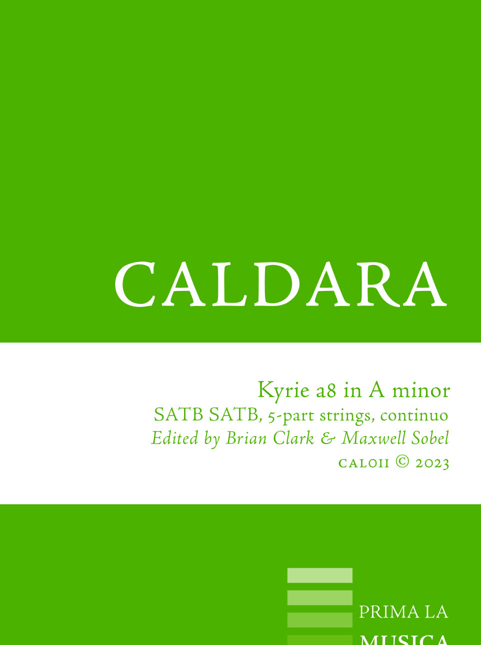 CAL011 Caldara: Kyrie a8 in A minor