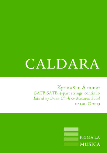 CAL011 Caldara: Kyrie a8 in A minor