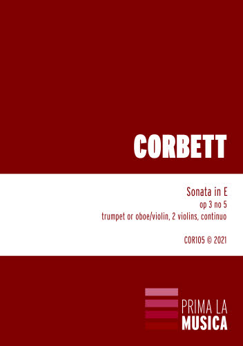 Corbett: Sonata in E, op. 3 no. 5
