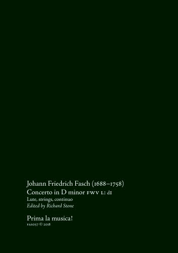 FAS057: Concerto in D minor FaWV L: d1