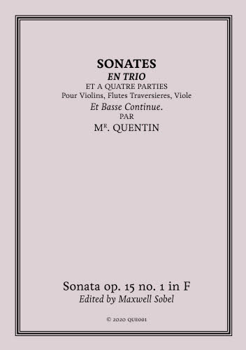Cover of Quentin's op. 15 sonata editions
